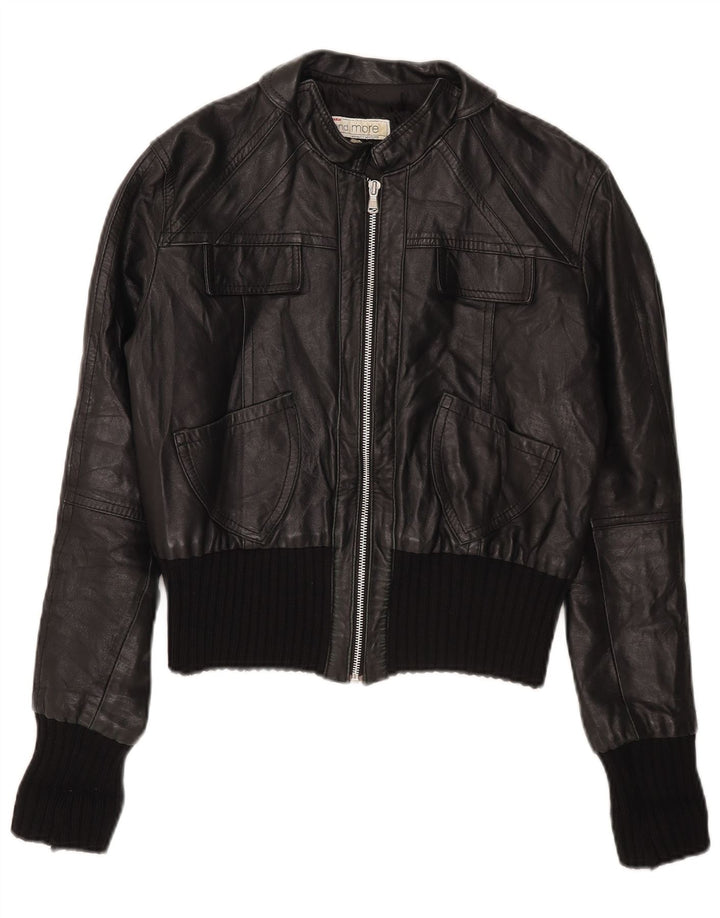 Bata and More Veste en cuir courte pour femme IT 46 Large Noir