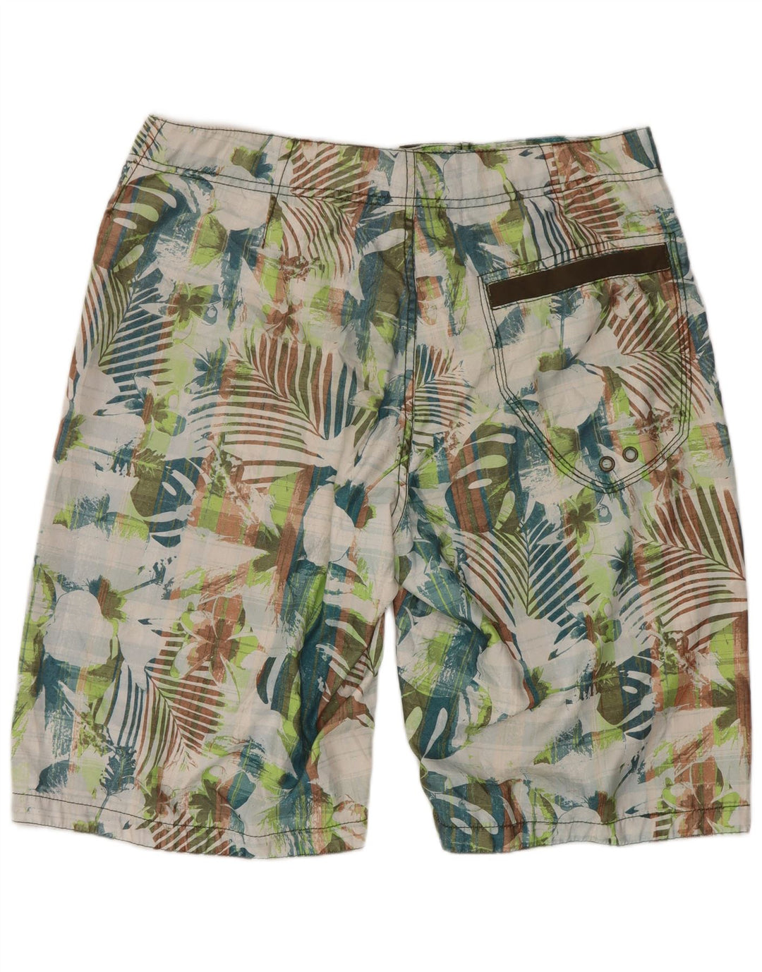 Fat Face Short de bain pour homme en polyester floral multicolore