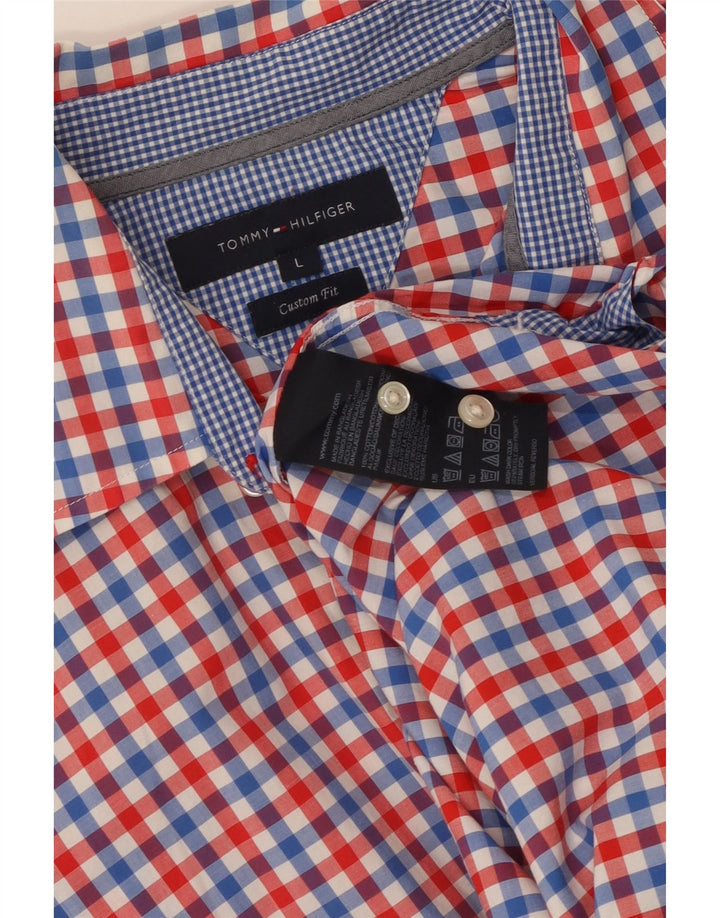 TOMMY HILFIGER Chemise sur mesure pour homme Grand vichy multicolore