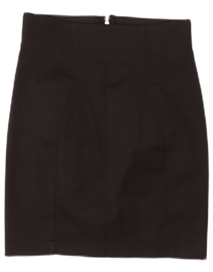 Jupe Crayon Femme Zara Petite W26 Polyester Noir