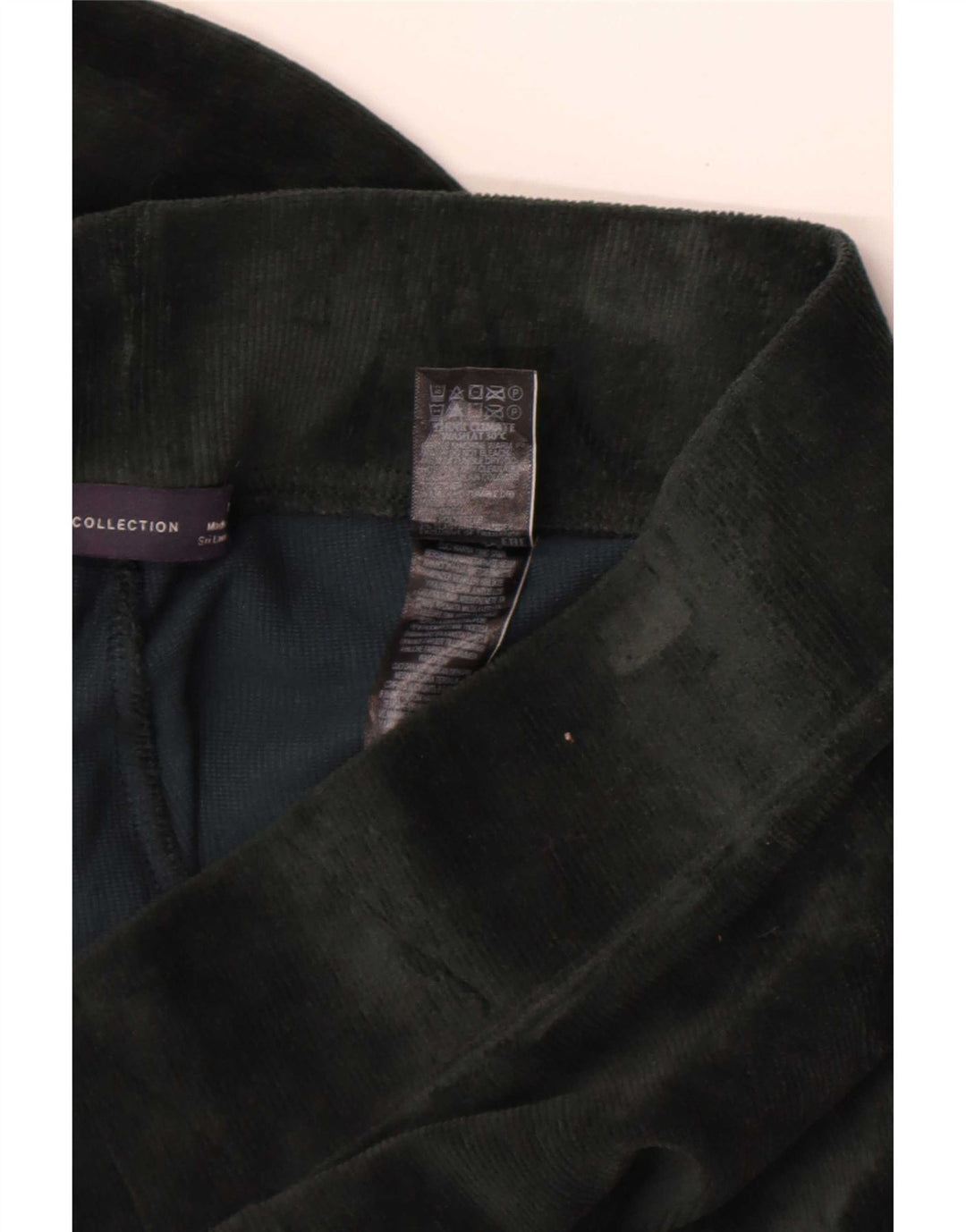 Marks & Spencer Leggings Femme UK 12 Coton Vert Moyen