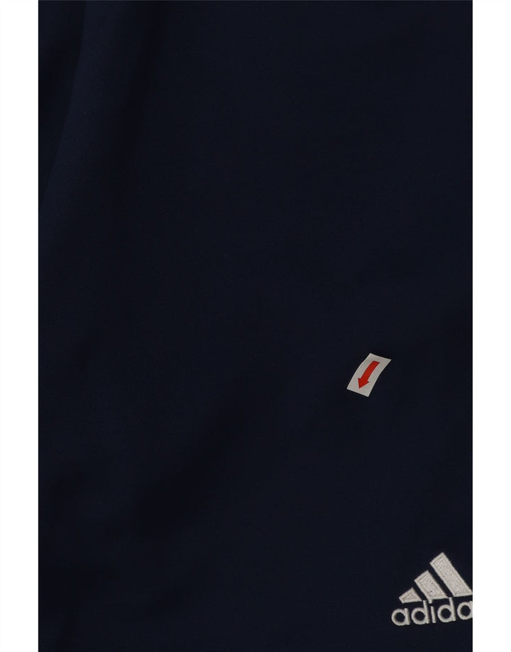 Adidas Short de sport Climalite pour homme, petit, bleu marine, polyester color block