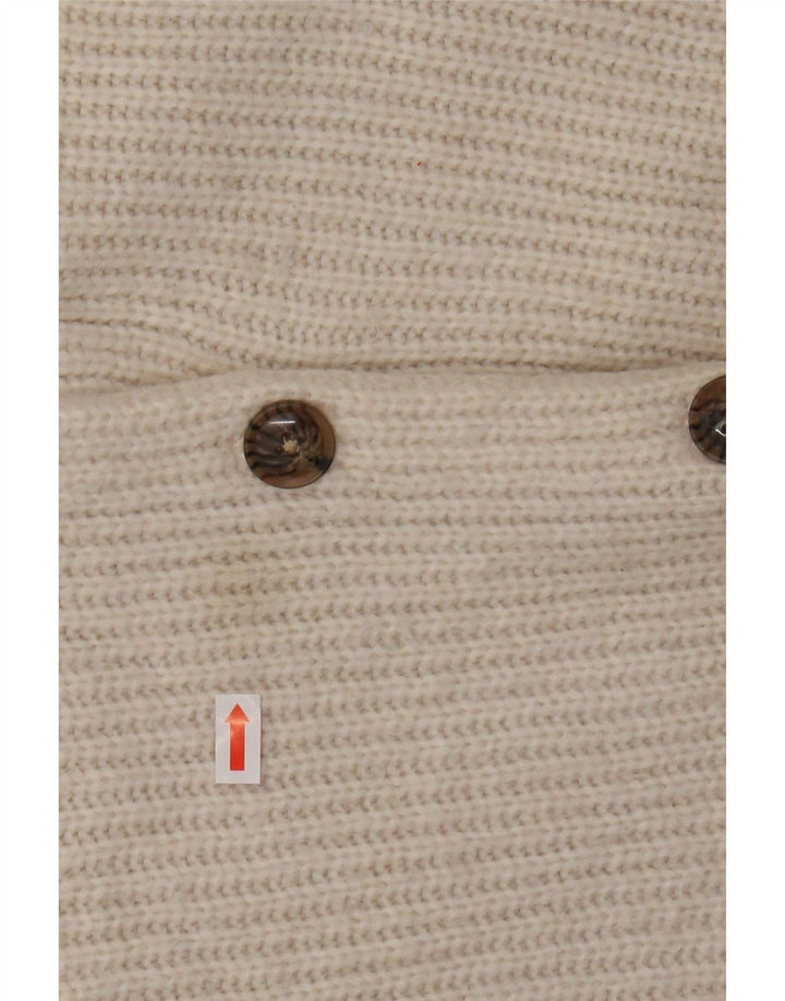 FAT FACE Cardigan court surdimensionné pour femme UK 10 Petit nylon blanc