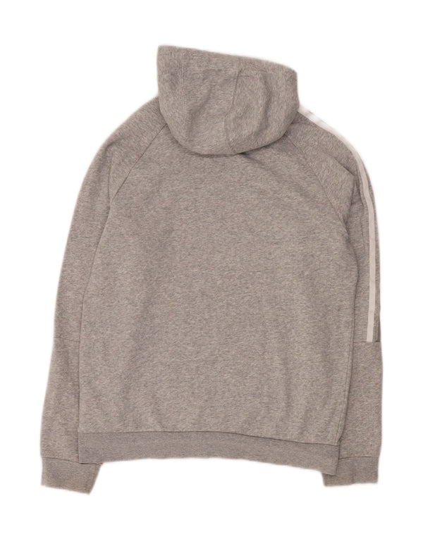 ADIDAS Pull à capuche graphique pour garçon 13-14 ans Gris Moucheté Coton
