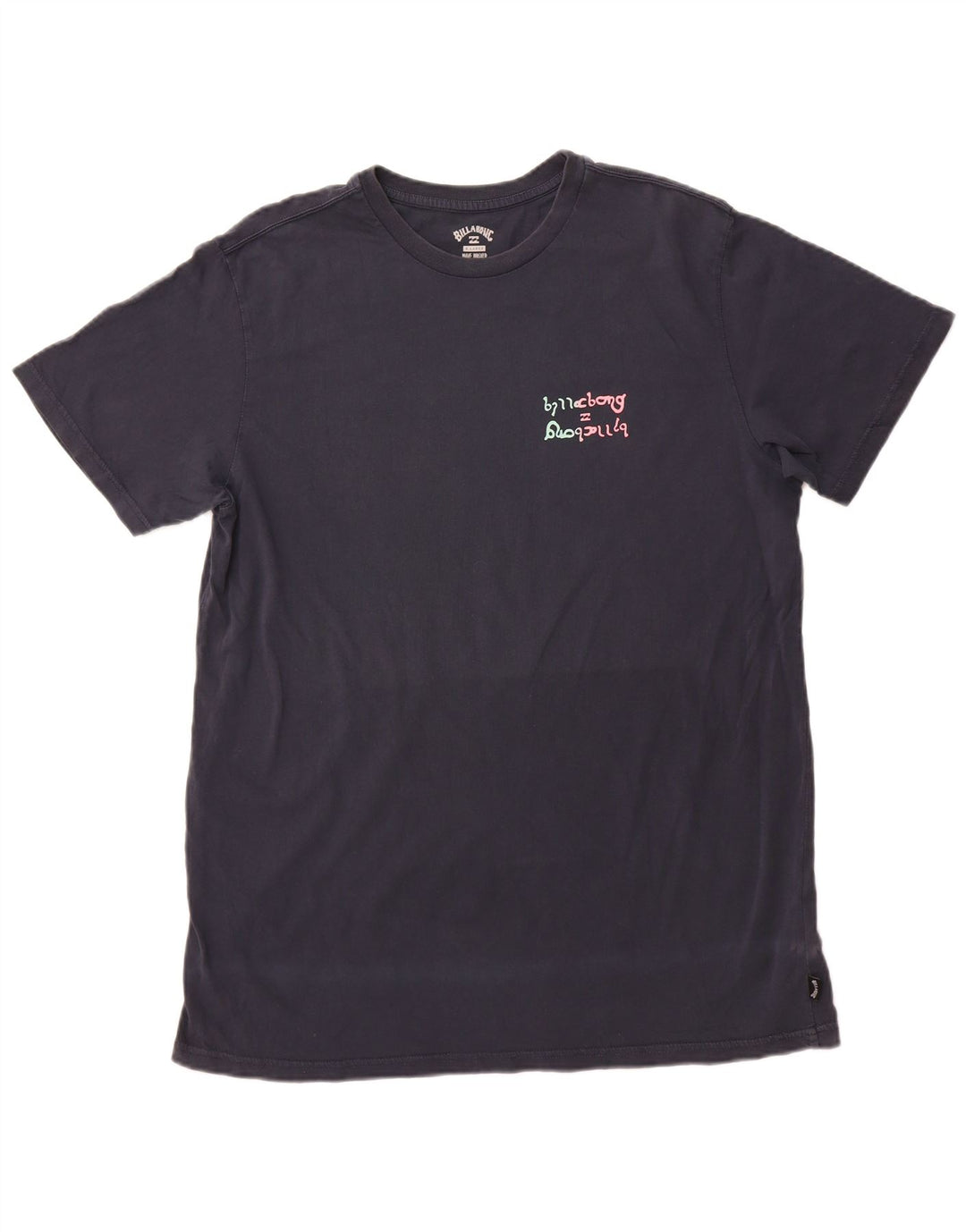 BILLABONG T-Shirt Graphique Homme Top XL Bleu Marine Coton