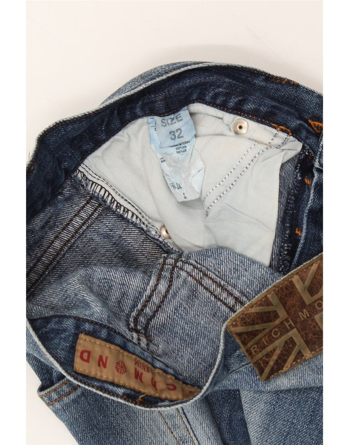 RICHMOND Mens Denim Shorts W32 Medium  Blue Cotton Vintage Richmond and Second-Hand Richmond from Messina Hembry 