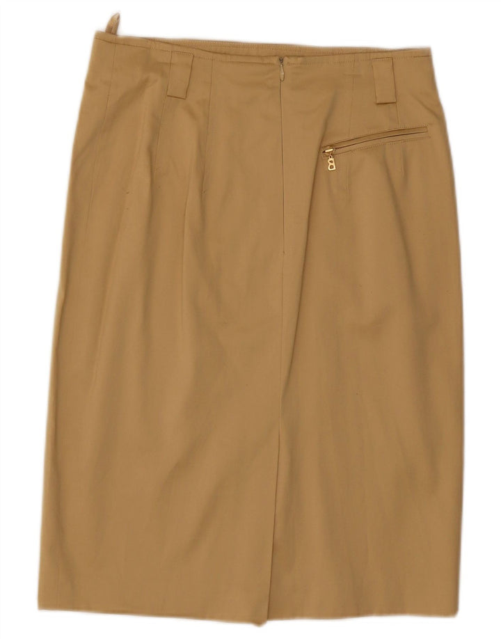 BOGNER Ensemble jupe 2 pièces 4 boutons pour femme US 10 Large W29 Coton beige