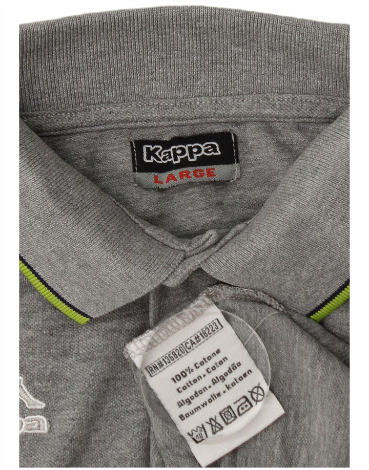 Kappa Polo Homme Grand Gris Coton