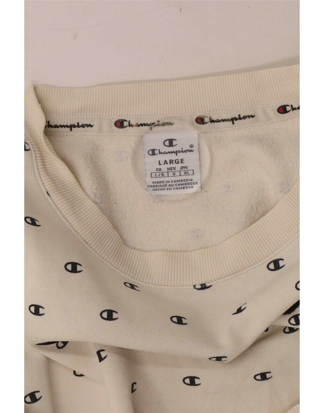 Champion Sweat-shirt graphique pour garçon 11-12 ans Grand Blanc à pois