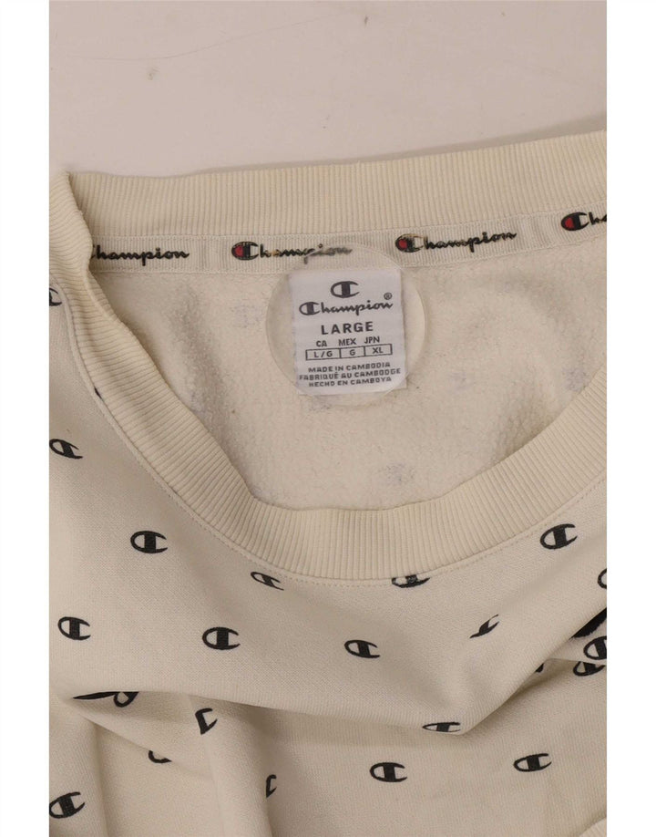 Champion Sweat-shirt graphique pour garçon 11-12 ans Grand Blanc à pois