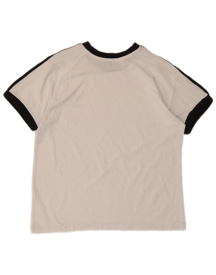 Adidas T-Shirt Top Garçon 11-12 Ans Blanc Moyen