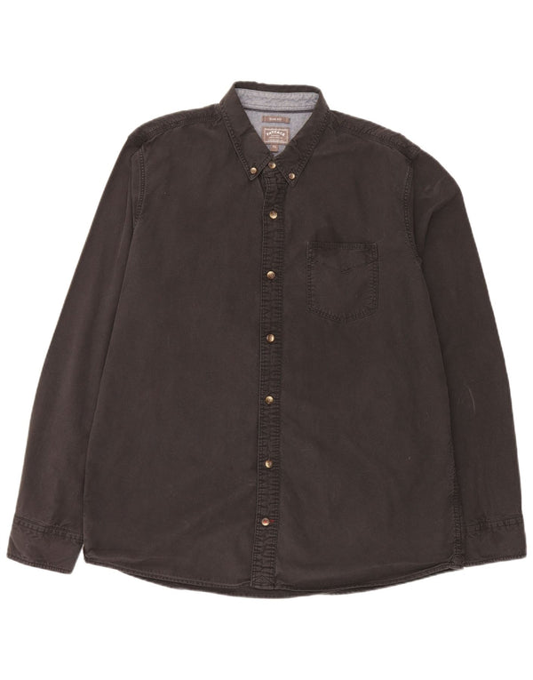 Chemise Slim Fit Homme Fat Face XL Coton Noir