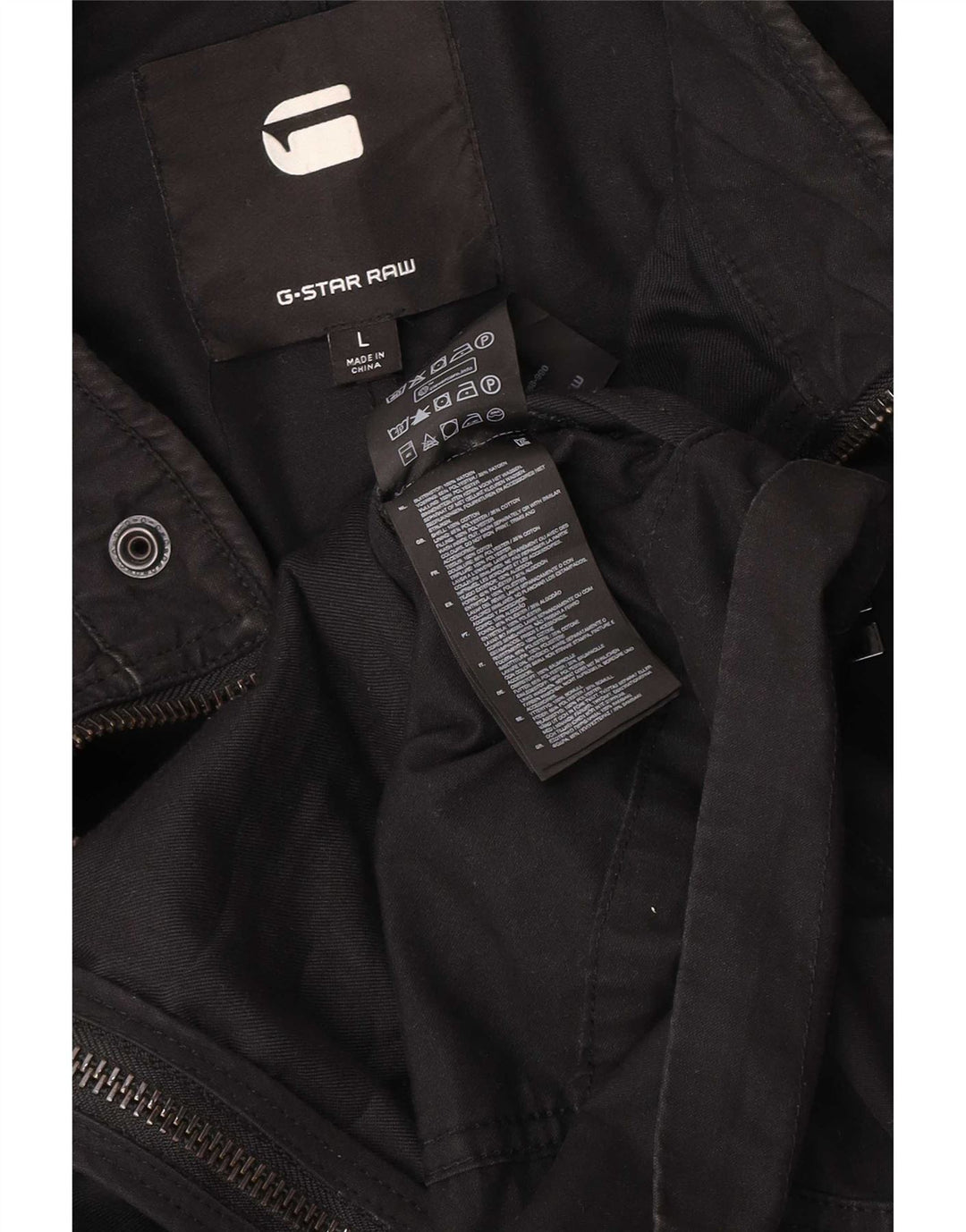 G-Star Veste Racer Homme UK 40 Large Noir Coton