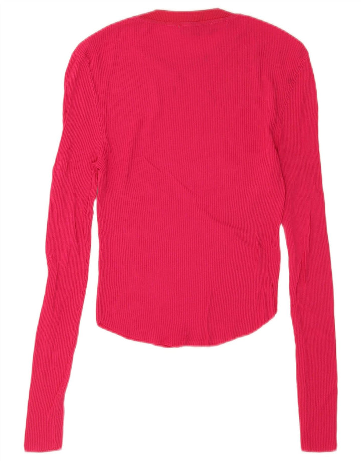 Zara Femme Top Manches Longues UK 10 Petit Rose