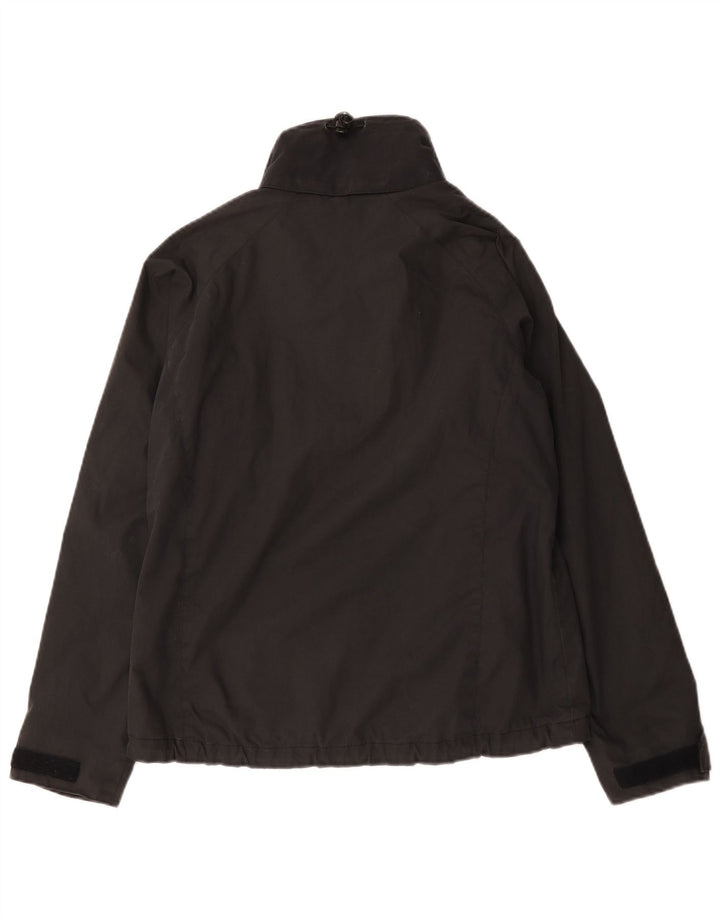 Jack Wolfskin Veste de Pluie Femme UK 12/14 Moyen Noir Polyester