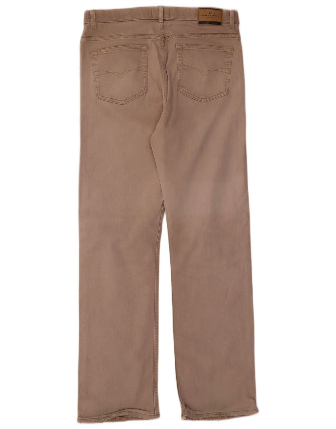 Marks & Spencer Jean droit bleu Harbor homme W36 L33 coton beige