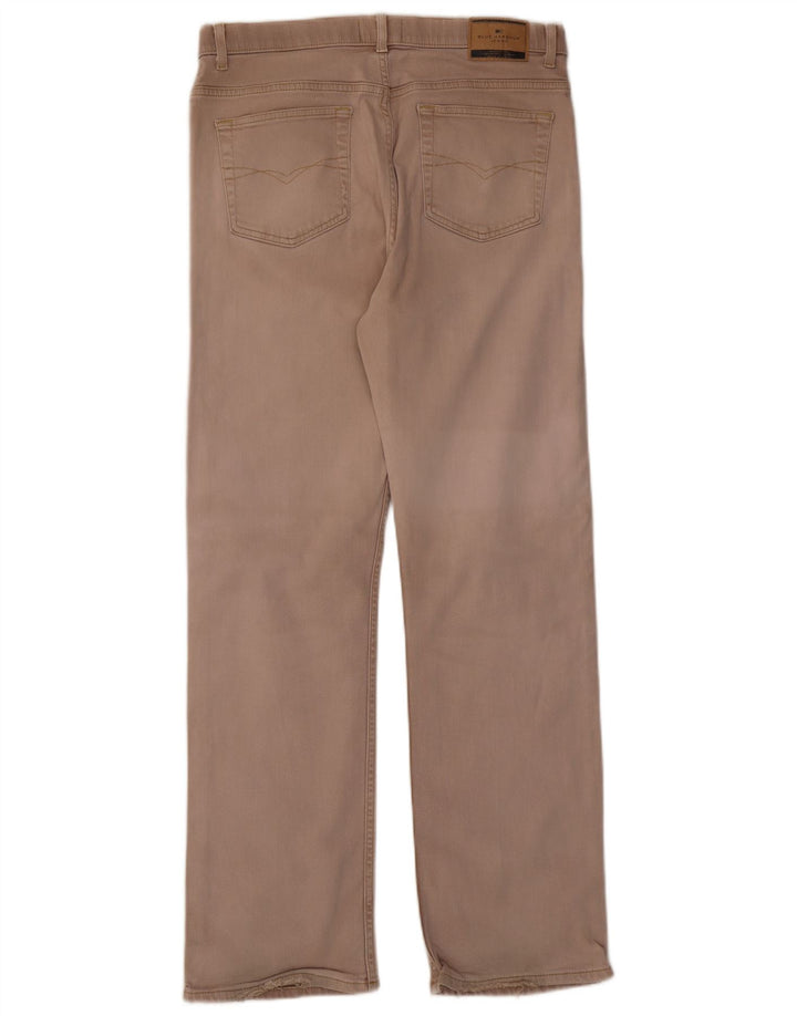 Marks & Spencer Jean droit bleu Harbor homme W36 L33 coton beige