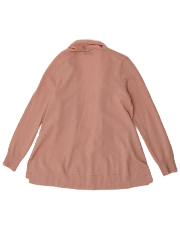 Massimo Dutti Pull cardigan ouvert pour femme UK 12 Rose moyen