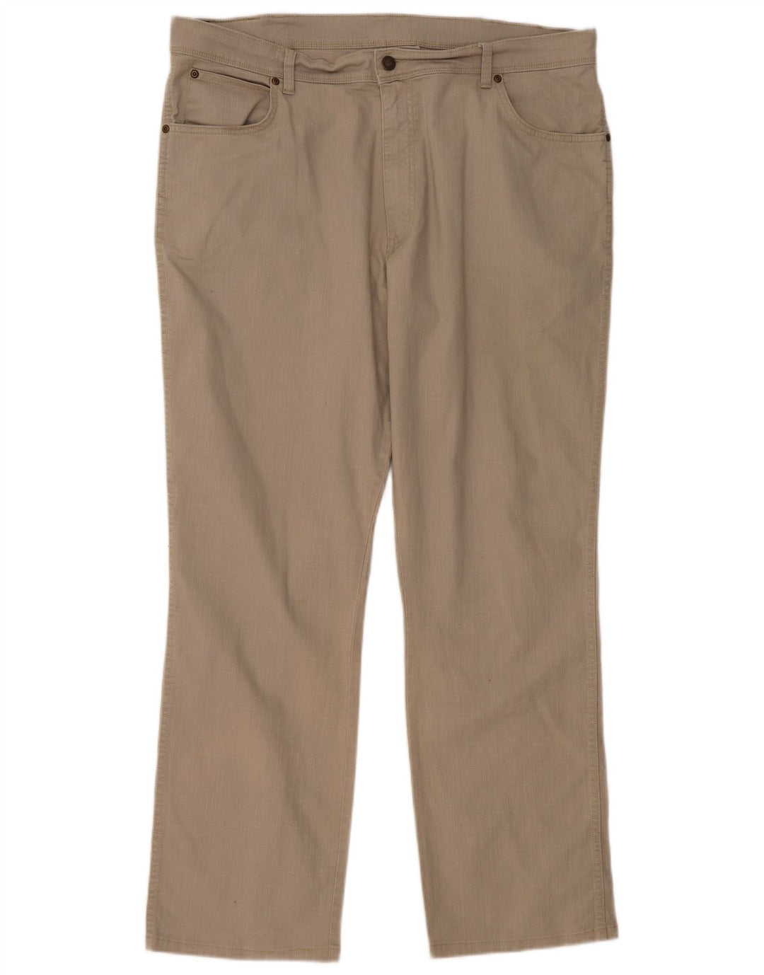 WRANGLER Pantalon décontracté droit coupe droite pour homme W40 L32 Coton beige