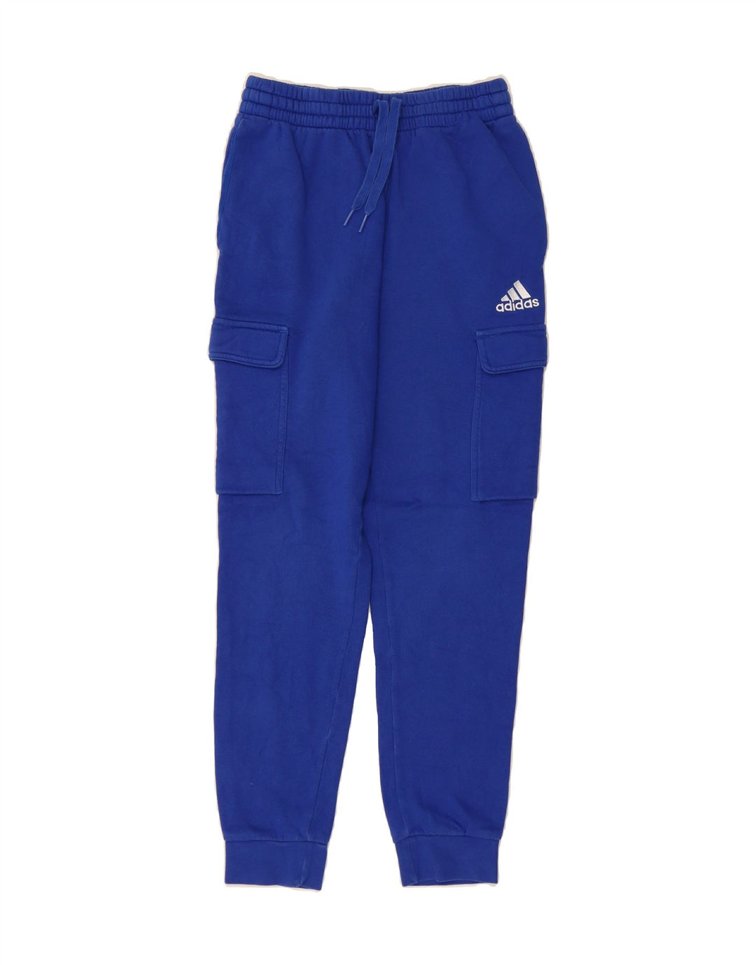 ADIDAS Mens Cargo Tracksuit Trousers Joggers Small  Blue Cotton Vintage Adidas and Second-Hand Adidas from Messina Hembry 