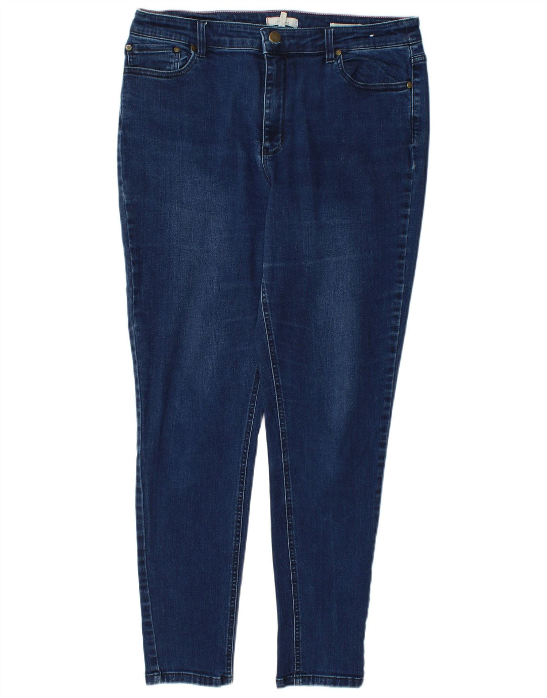 JOULES Jean skinny pour femme UK 16 Large W32 L29 Bleu Coton
