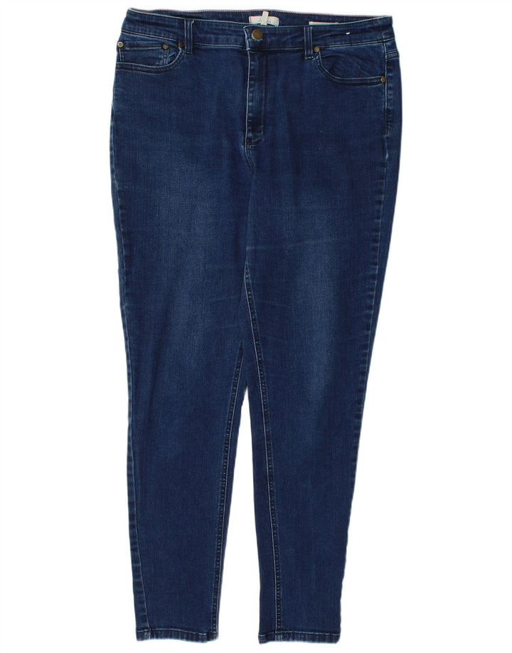 JOULES Jean skinny pour femme UK 16 Large W32 L29 Bleu Coton