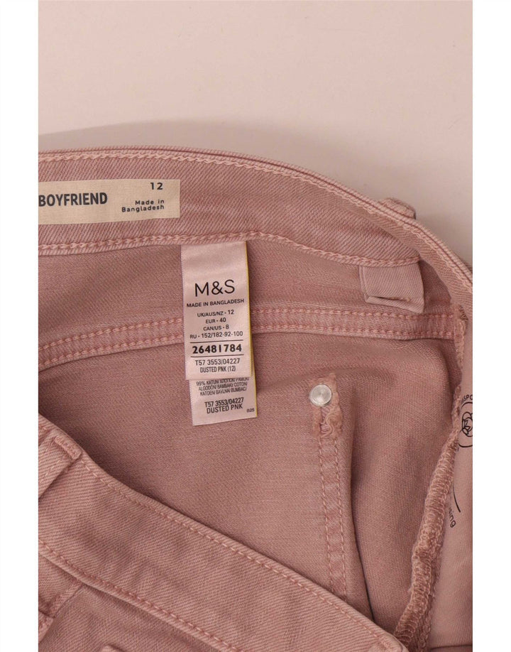 Marks & Spencer Short en jean pour femme UK 12 Medium W30 Coton rose
