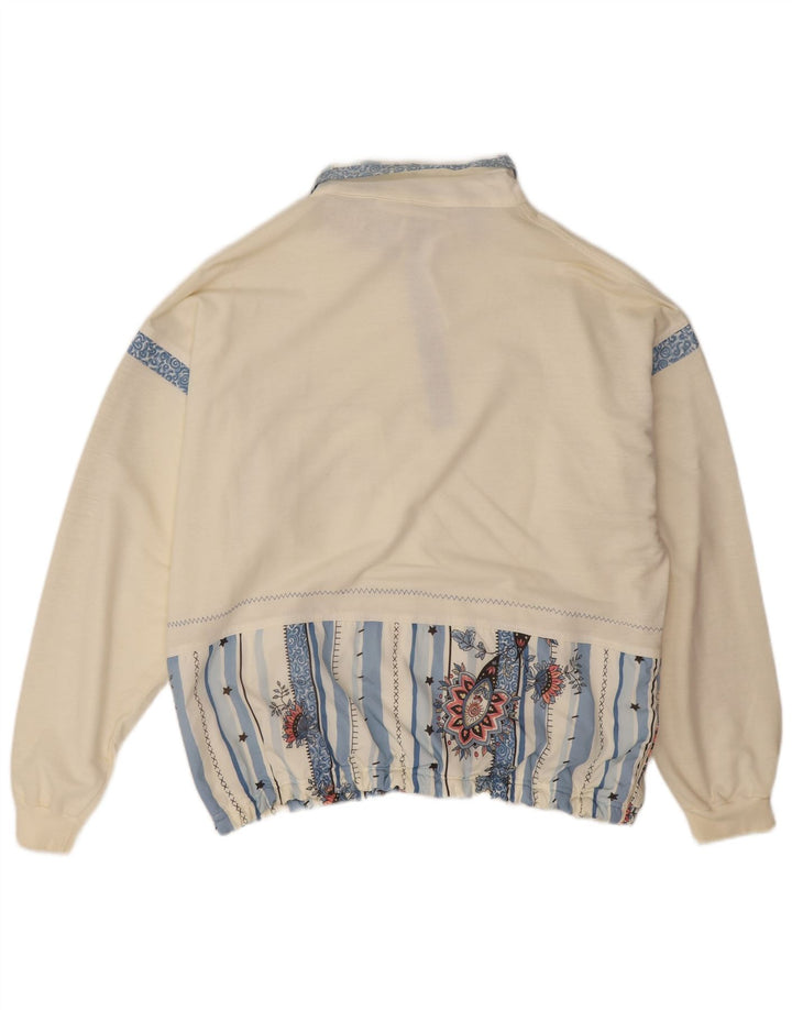 Canyon Sweat-shirt surdimensionné pour femme EU 40 Medium Off White Floral