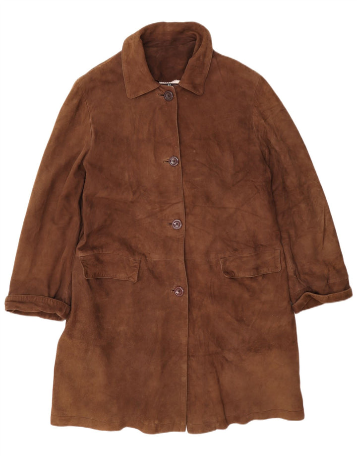 Conbipel Manteau en Daim Free Heron Femme IT 42 Cuir Marron Moyen