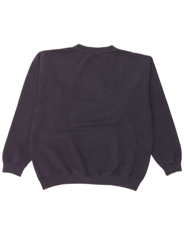 Reebok Sweatshirt Jumper Homme Bleu Marine Moyen Coton