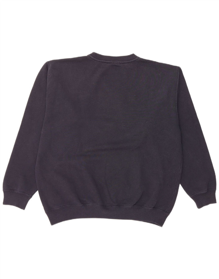 Reebok Sweatshirt Jumper Homme Bleu Marine Moyen Coton