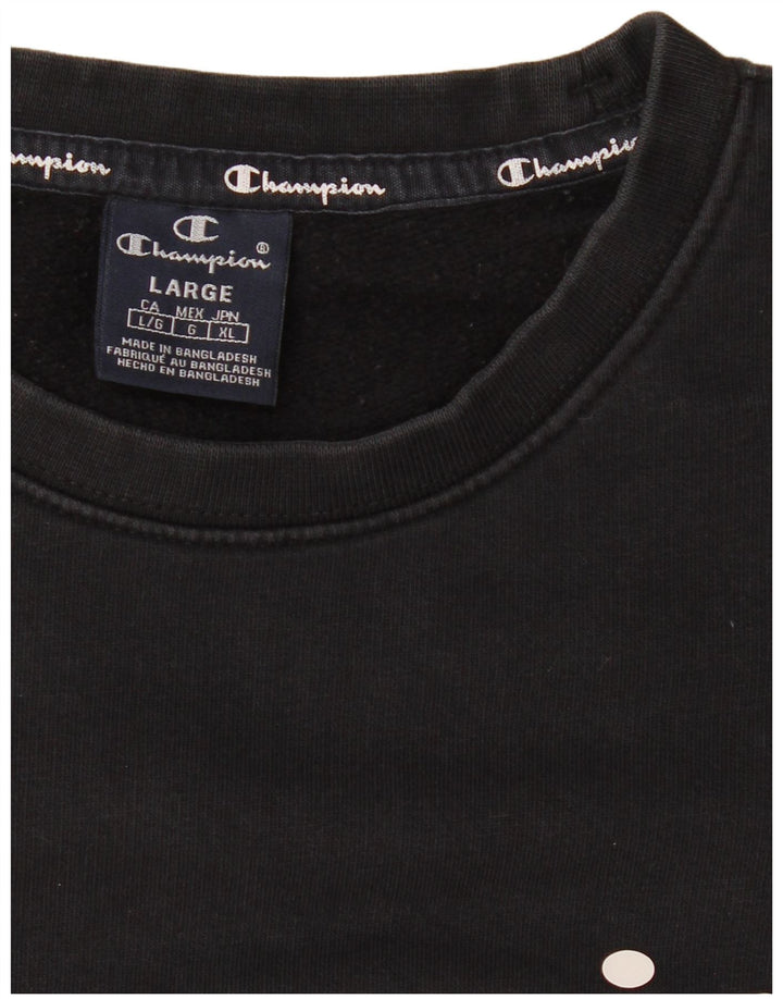 CHAMPION Sweat-Shirt Graphique Homme Grand Bleu Marine Coton