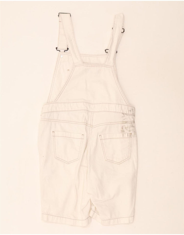 Short Salopette White Stuff Femme UK 8 Small W30 Coton Blanc
