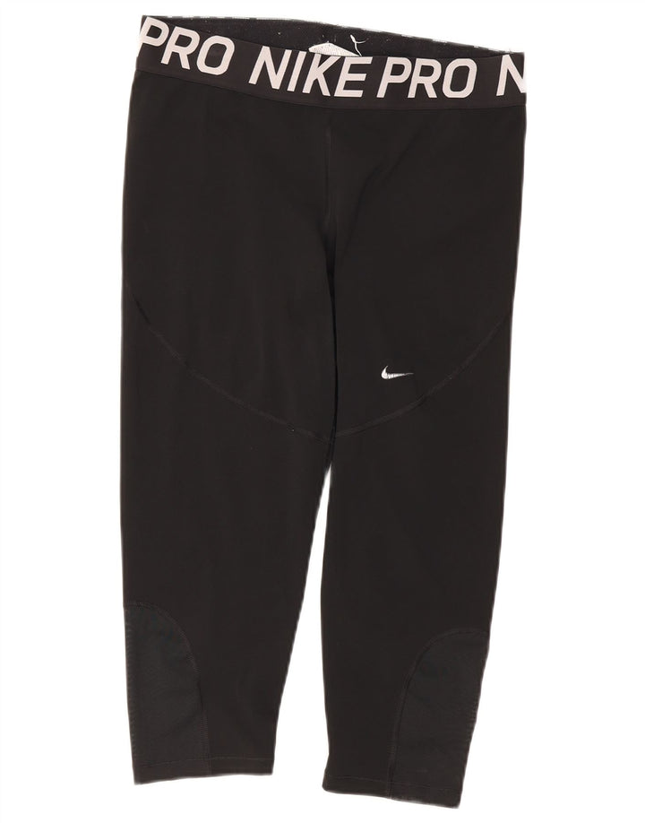 Nike Legging Capri Dri Fit Femme UK 18 XL Noir Polyester