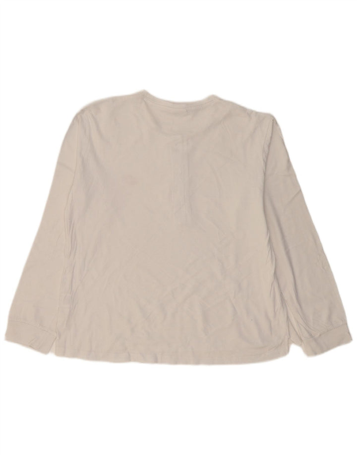 Lotto Haut à manches longues pour femme UK 46 Large Blanc Coton