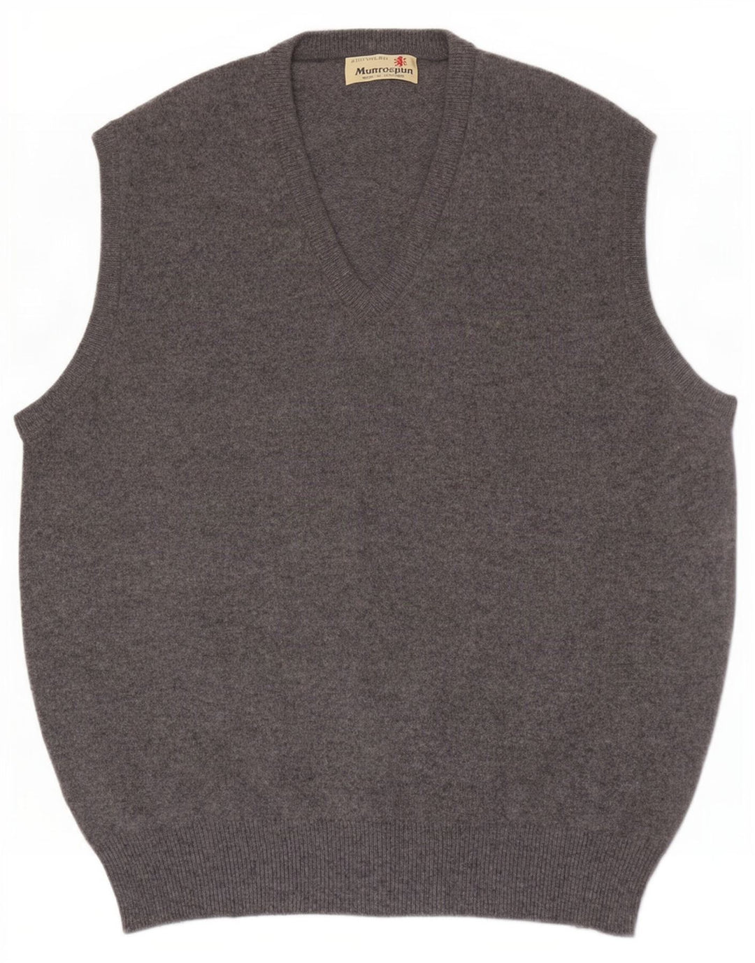 Munrospun Débardeur pour homme EU 52 Grande laine grise