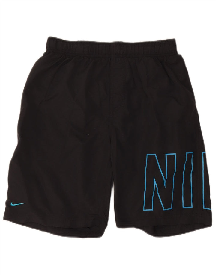 Nike Short de sport graphique pour homme Petit nylon noir