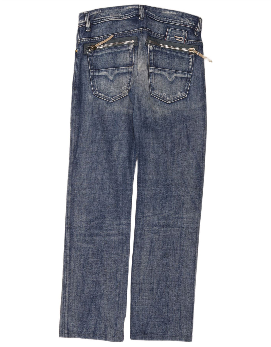 DIESEL Jean droit vieilli homme W30 L31 bleu coton