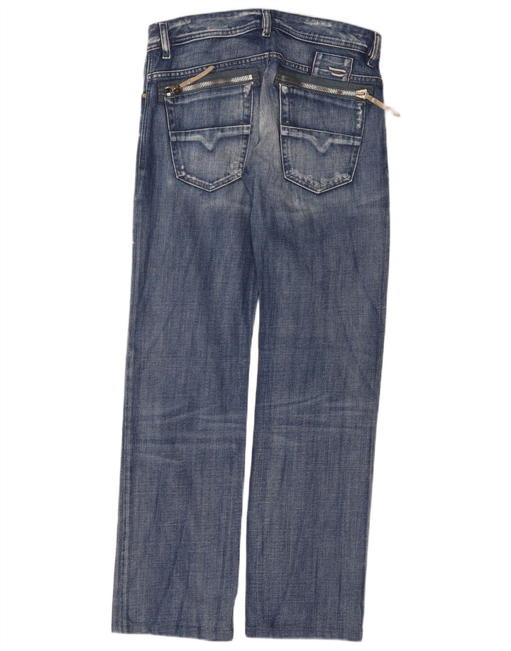 DIESEL Jean droit vieilli homme W30 L31 bleu coton