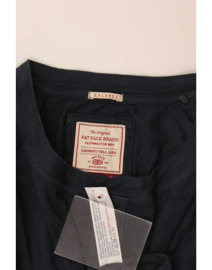 Fat Face Haut Homme Manches Longues 2XL Bleu Marine Coton
