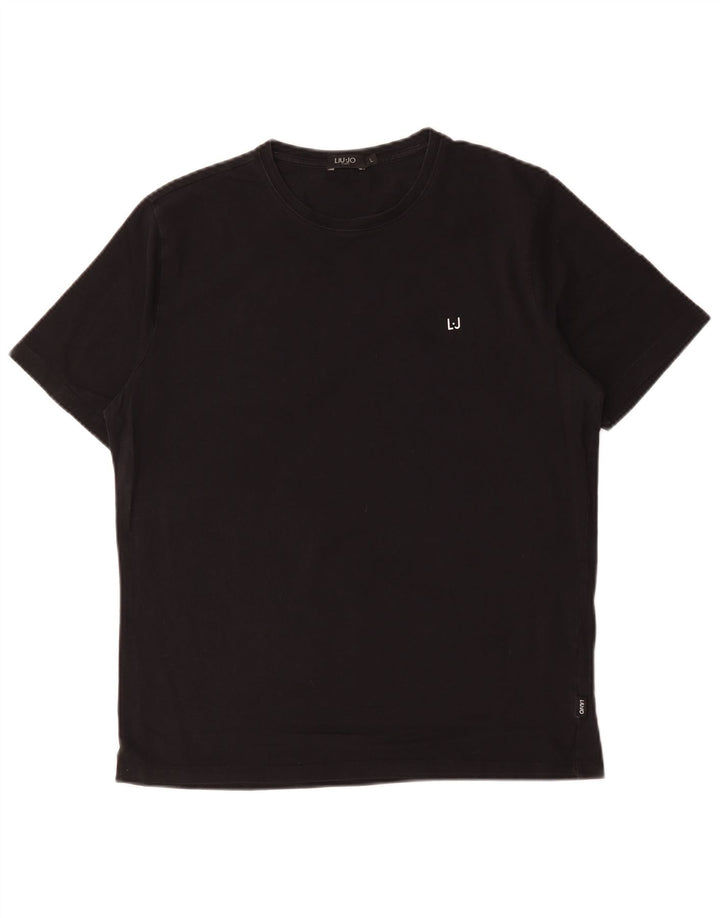 Liu Jo T-Shirt Homme Haut Large Coton Noir