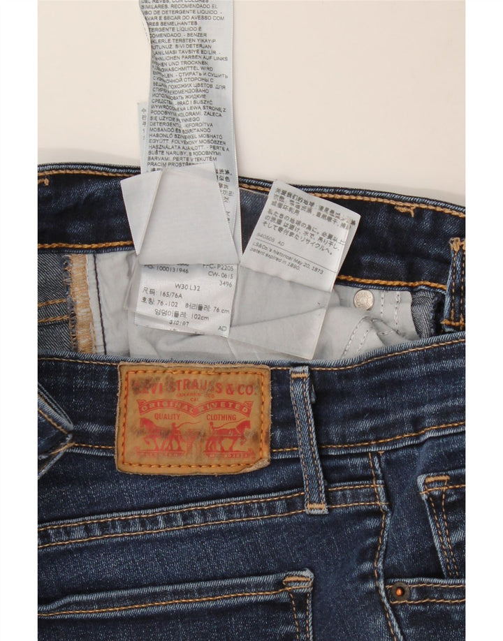 LEVI'S Jean Droit 714 Femme W30 L32 Bleu Coton
