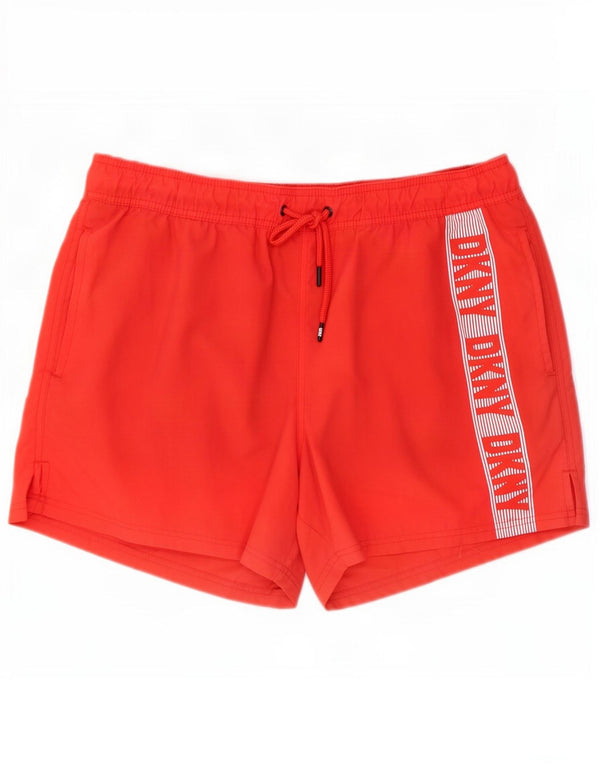 Dkny Short de Bain Graphique Homme XL Rouge Polyester