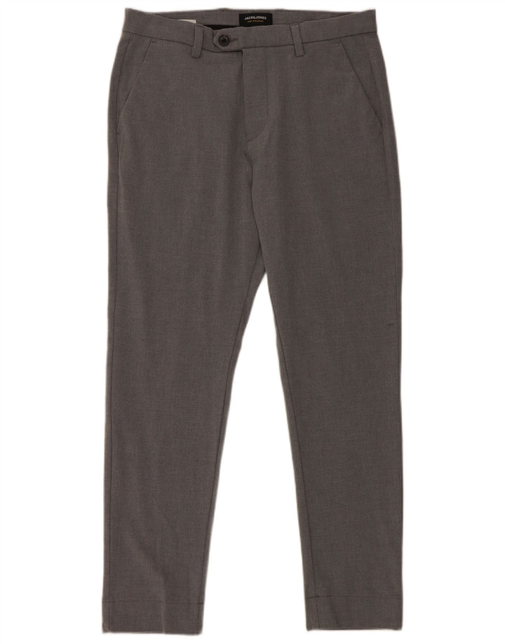 Jack & Jones Pantalon Chino Slim Fit Marco Homme W32 L30 Gris Polyester