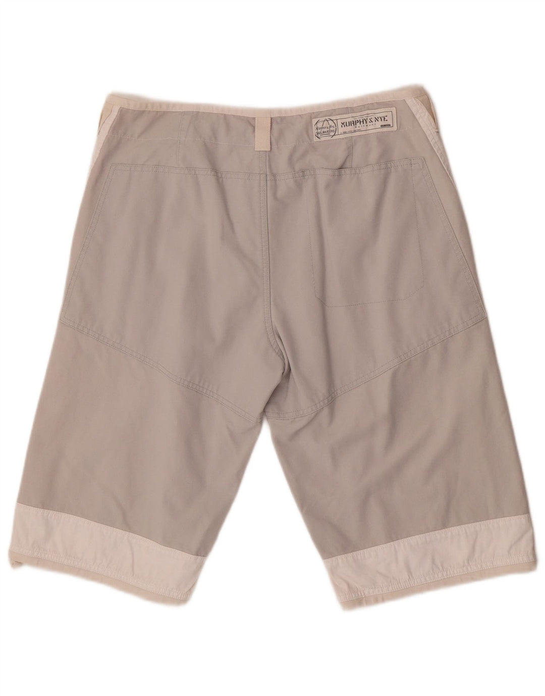 Murphy & Nye Short chino Sailmakers W34 pour homme, grand color block blanc