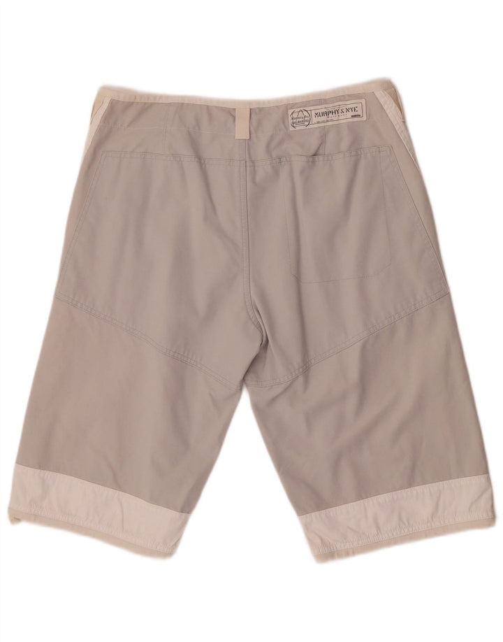 Murphy & Nye Short chino Sailmakers W34 pour homme, grand color block blanc