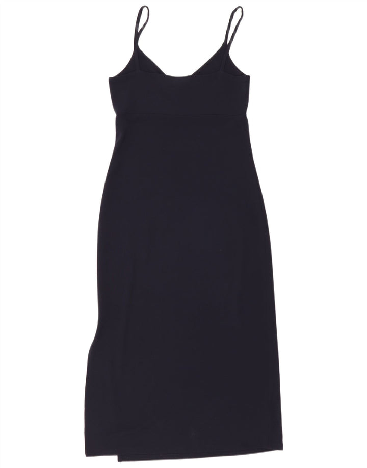 Gap Robe longue sans manches pour femme UK 12 Rayonne bleu marine moyen