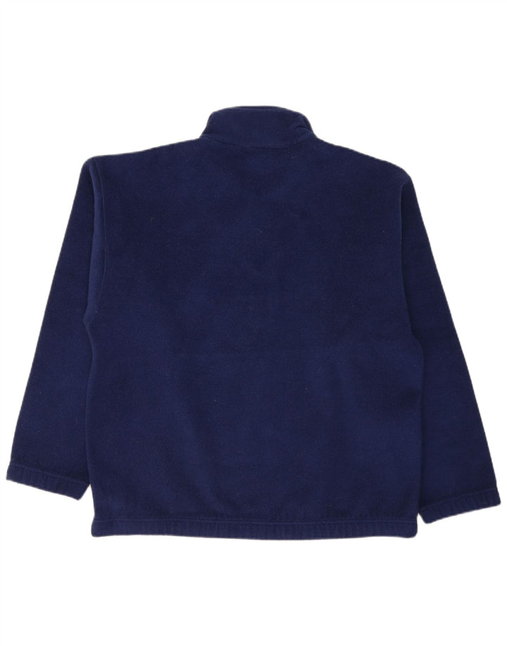 Sergio Tacchini Pull polaire à col zippé pour homme, grand, bleu marine, polyester