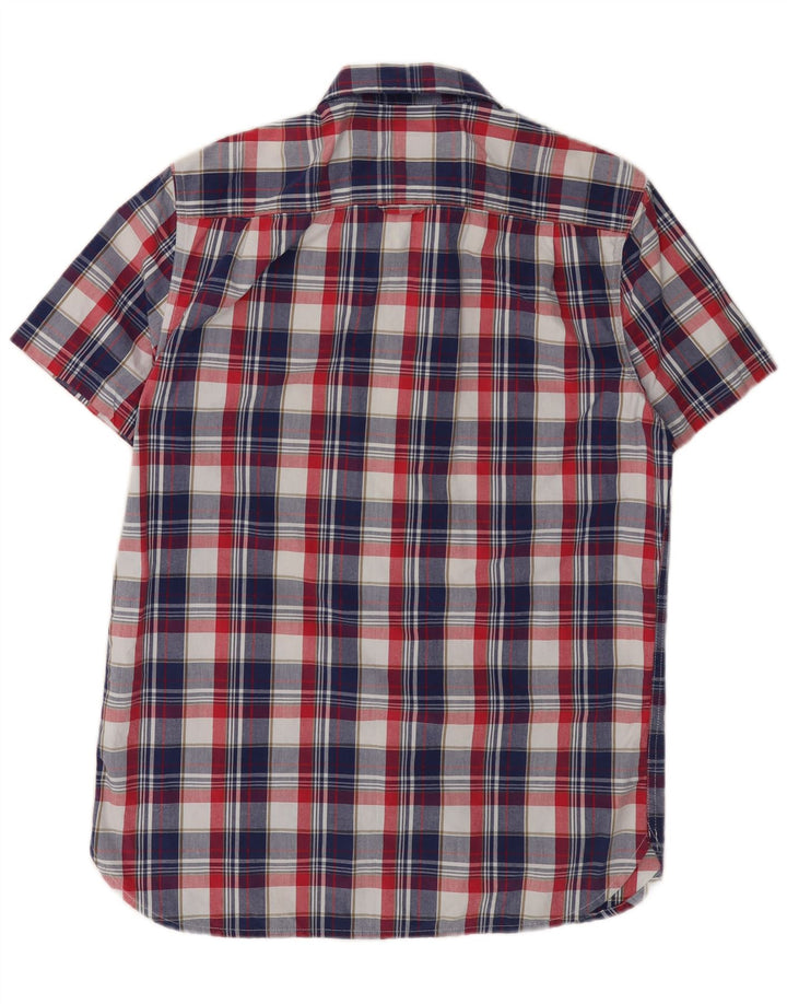 SUPERDRY Chemise à Manches Courtes Homme Grand Carreau Multicolore Coton