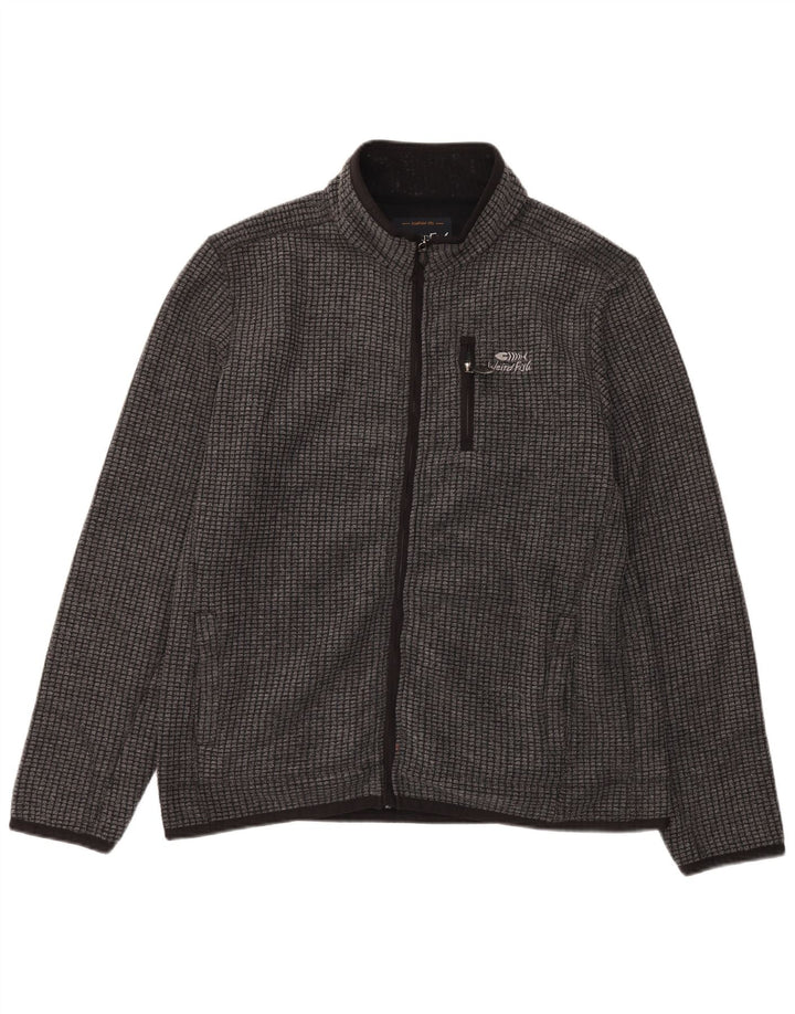 Weird Fish Veste polaire pour homme UK 40 Large Gris Polyester